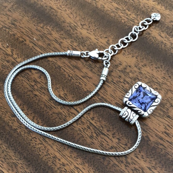 RETIRED BRIGHTON REGINA AMETHYST PENDENT NECKLACE - Picture 7 of 12